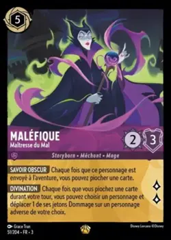1x Maleficent - Mistress of All Evil - 51/204 - Legendary NM-Mint Disney Lorcana - Image 1