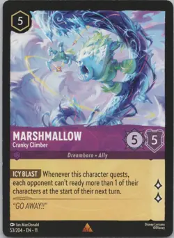 Disney Lorcana Winterspell (11) #53/204 Marshmallow - Cranky Climber - Image 1
