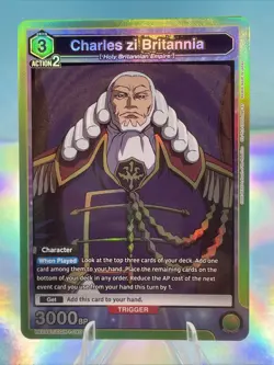 Union Arena CCG Code Geass Charles li Britannia UE04BT/CGH-1-040 Super Rare - Image 1
