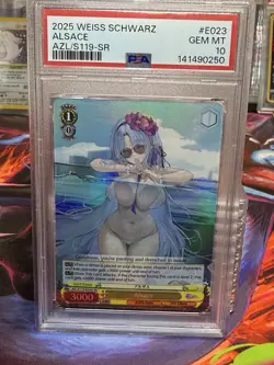 Weiss Schwarz 2025 Azur Lane Vol. 2 Alsace PSA 10 ENG One Of A Kind - Image 1