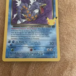 Pokemon Dark Gyarados Holo TCG Card Celebrations Classic Collection 8/82 - Image 4