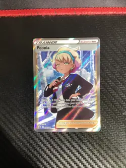 Peonia - 196/198 - Full Art Ultra Rare Chilling Reign - Pokemon Card - NM - Image 1