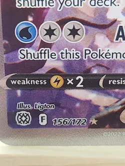 Pokemon Lumineon V 156/172 Ultra Rare Full Art Holo Brilliant Stars TCG Card - Image 2