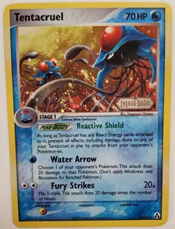 Tentacruel 45/92 Legend Maker Holo Stamped Pokemon Card 2006 - Image 1