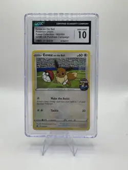 CGC 10 Eevee On The Ball Futsal Promo 2020 Pokemon Card #002 - Image 1