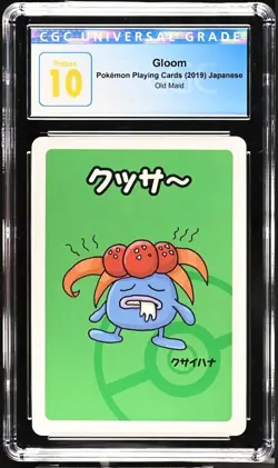Pokemon Playing Cards Gloom 2019 JPN Old Maid CGC PRISTINE 10 - Image 1
