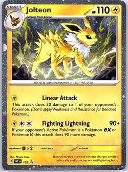 Jolteon - (Cosmos Holo) SVP 169 Holo Scarlet & Violet Promo - Pokemon Card - NM - Image 1