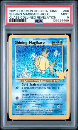 PSA 9 Shining Magikarp Celebrations Classic Collection Pokemon Card Pokemon TCG - Image 1