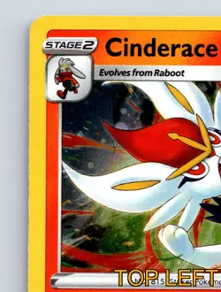 Stage 2 Cinderace HP 170 Single Strike Fireball Shot Rarity Red Pokemon - Image 3