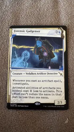 Forensic Gadgeteer (Showcase) Murders at Karlov Manor MTG Rare Near Mint 0342 - Image 1