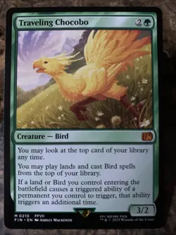 MTG TCG Final Fantasy Traveling Chocobo 0210 Regular Mythic - Image 1