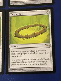 Tangleroot X4 Mirrodin Ex Condition See Pics Front Back - Image 2