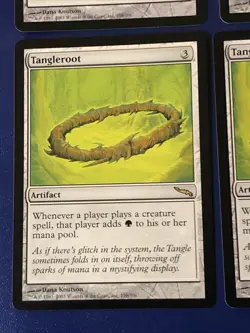 Tangleroot X4 Mirrodin Ex Condition See Pics Front Back - Image 3