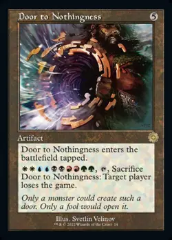 1x Door to Nothingness - Retro Frame NM Eng MTG - Brother's War - Image 1