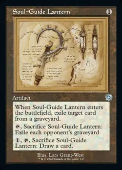 1x Soul-Guide Lantern - Foil Schematic Retro Frame NM Eng MTG - Brother's War - Image 1