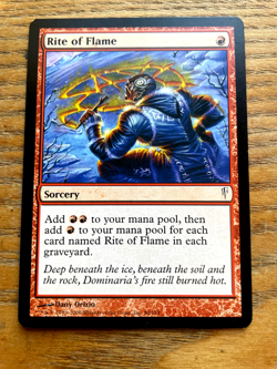 Rite of Flame Coldsnap Regular I'm played with near mint condition Take a look!! - Image 1