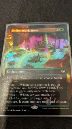 Hollowmurk Siege, Borderless FOIL, Tarkir, Dragonstorm, Pack Fresh - Image 1