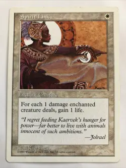 MTG Fifth Edition Spirit Link HP - Image 1
