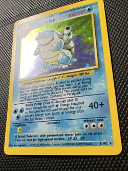 Pokemon WOTC: 1999 Base Set Blastoise Holo Rare 2/102 Near Mint / Mint - Image 2