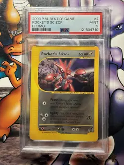 2003 Pokemon ~ Best of Game Promo ~ Rocket's Scizor #4 ~ PSA 9 MINT - Image 1