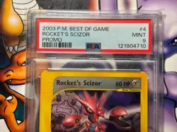 2003 Pokemon ~ Best of Game Promo ~ Rocket's Scizor #4 ~ PSA 9 MINT - Image 2