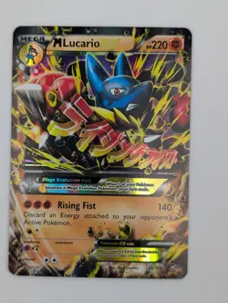 Pokemon M Lucario-EX Furious Fists 55/111 Holo Ultra Rare EN - Image 1