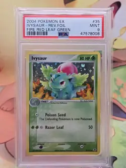 IVYSAUR REVERSE Holo FOIL 35/112 2004 POKEMON EX FIRE RED & LEAF GREEN #35 PSA 9 - Image 1