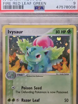 IVYSAUR REVERSE Holo FOIL 35/112 2004 POKEMON EX FIRE RED & LEAF GREEN #35 PSA 9 - Image 3