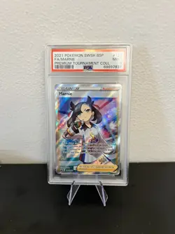 2021 Pokemon Full Art Marnie Premium Collection Promo SWSH121 - PSA 9 MINT - Image 1