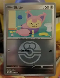 Pokemon TCG Ascended Heroes Reverse Holo Skitty 165/217 LOVE BALL - Image 1