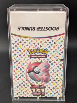 Pokemon 151 SV3.5 Booster Bundle Display Factory Sealed Case W/Acrylic Case - Image 1