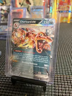 Pokemon TCG Charizard EX 125/197 Double Rare Holo SV03 Obsidian Flames - Image 1