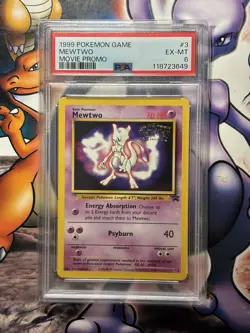 1999 Pokemon Game ~ Movie Promo ~ Mewtwo #3 ~ PSA 6 EX-MT - Image 1