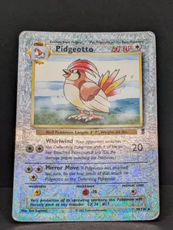 Pidgeotto Pokemon TCG Legendary Collection 34/110 Reverse Holo Rare firework HP - Image 3