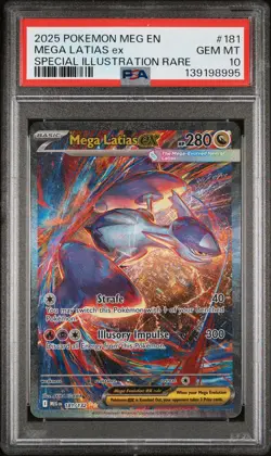 2025 POKEMON MEG EN-MEGA EVOLUTION #181 MEGA LATIAS EX PSA 10 - Image 1