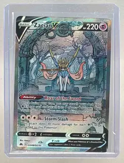 Zacian V 2023 Pokemon Sword & Shield Crown Zenith #GG48/GG70 Galarian Gallery - Image 1