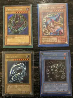 Yu-Gi-Oh! TCG Konami Dark Magician, Blue-Eyes White Dragon, Jinzo Foil Lot - Image 2