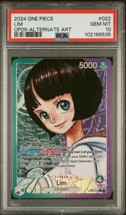 2024 One Piece OP09 Lim Alternate Art Leader #022 ENGLISH PSA 10 GEM MINT - Image 1