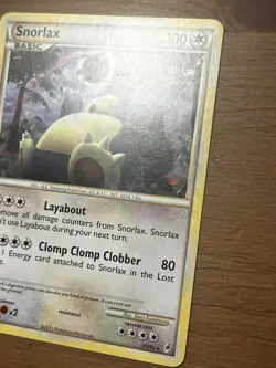 Pokemon TCG Snorlax 33/95 Call of Legends Rare Non-Holo Card NM - Image 2