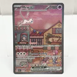Pokemon TCG Mew ex 053 Scarlet & Violet 151 Promo Holo Full Art Card - Image 1