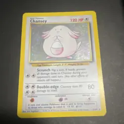 POKEMON CHANSEY #3/102 - HOLO RARE - BASE SET - 120HP - 1999 TCG CARD - Image 2