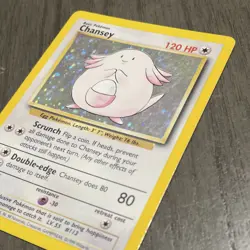 POKEMON CHANSEY #3/102 - HOLO RARE - BASE SET - 120HP - 1999 TCG CARD - Image 3