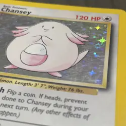POKEMON CHANSEY #3/102 - HOLO RARE - BASE SET - 120HP - 1999 TCG CARD - Image 4