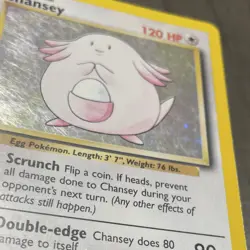 POKEMON CHANSEY #3/102 - HOLO RARE - BASE SET - 120HP - 1999 TCG CARD - Image 5