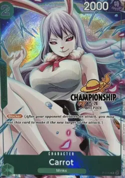 Carrot Championship 25-26 FINALIST TEXTURED Event Pack P-070 One Piece Card Game - Image 1