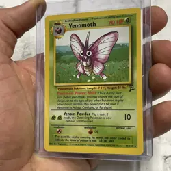 Pokemon Venomoth 31/130 Rare Base Set 2 Pokemon NM 2000 Vintage WOTC Card TCG - Image 2