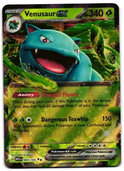 Venusaur ex 003/165 - 151 Double Rare Pokemon TCG - M/LP Card - Image 1