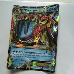 Pokemon M Swampert EX XY87 Mega Holo Promo Card XY English - Image 1