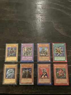 Yu-Gi-Oh! 8 Card Lot Dark Magician 1st Edition Blue-Eyes & Time Wizard Holo - Image 1