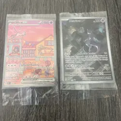 Mew ex 053 Mewtwo 052 Promo Cards Scarlet & Violet 151 NM/M Set - Never Opened! - Image 1